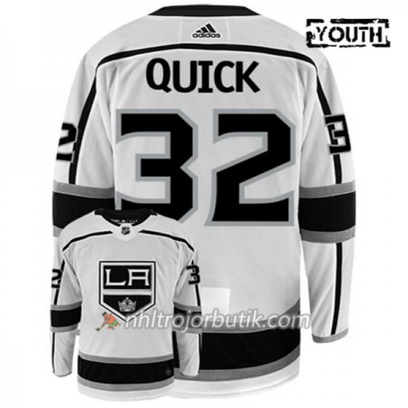 Barn Ishockey Los Angeles Kings Tröja JONATHAN QUICK 32 Adidas Vit Authentic